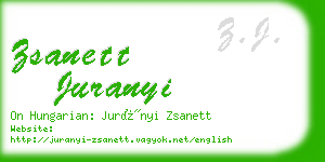 zsanett juranyi business card